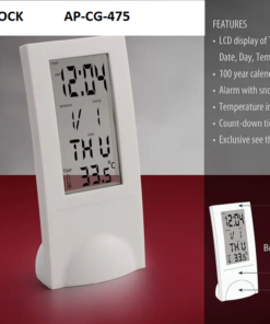 Budgeted Clock – Clear Display, All-in-One. Branding Space