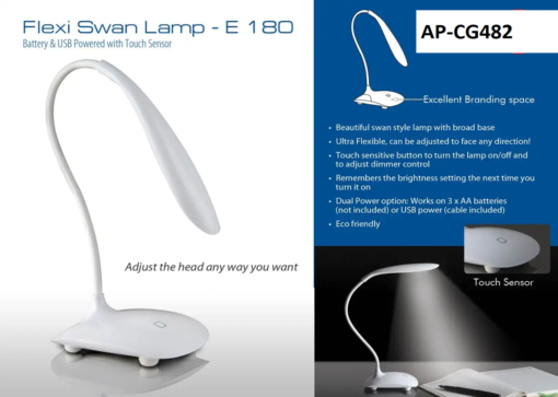 FLEXIBLE LAMP-Touch Sensor, Bright lamp. Easy Touch and Glow
