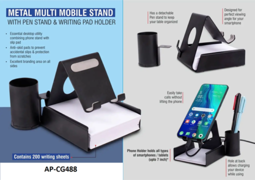 MULTIPURPOSE MOBILE STAND- Pen and Paper Holder