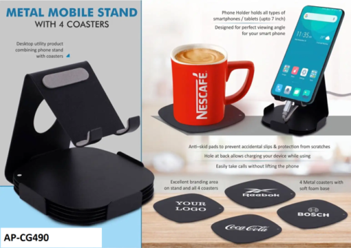 MOBILE STAND AND COASTER